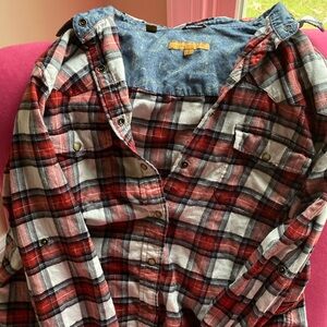 Snap front flannel